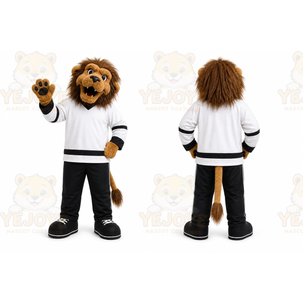Brown Lion Mascot Costume for Sports Events
