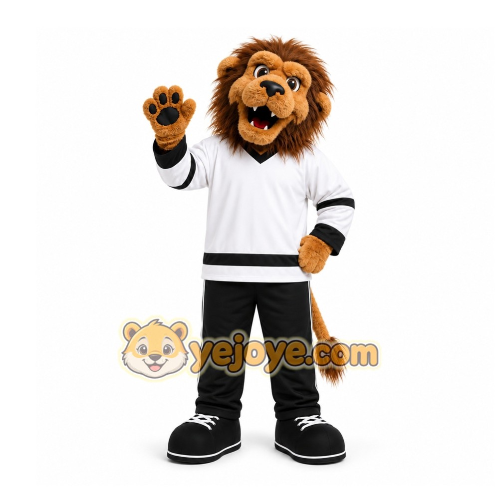 Brown Lion Mascot Costume for Sports Events Brown Lion Mascot Costume for Sports Events