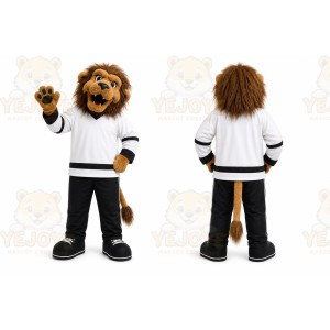 Brown Lion Mascot Costume for Sports Events