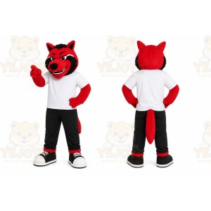 Red Fox Mascot Costume for Sports Events