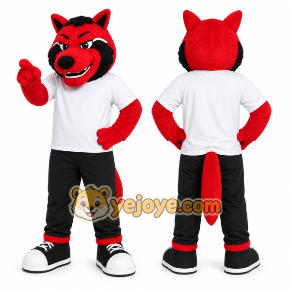 Red Fox Mascot Costume for Sports Events