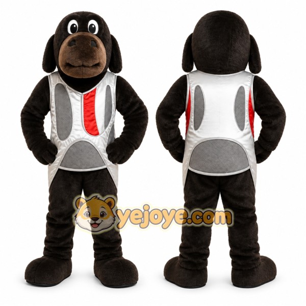 Black Dog Mascot Costume for Events and Promotions