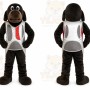 Black Dog Mascot Costume for Events and Promotions