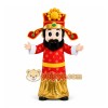 Red Traditional Figure Mascot Costume for Holiday Events Red Traditional Figure Mascot Costume for Holiday Events