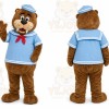 Brown Bear Mascot Costume for Restaurant Promotions