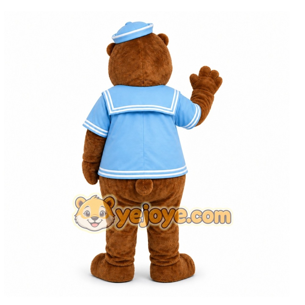 Brown Bear Mascot Costume for Restaurant Promotions Brown Bear Mascot Costume for Restaurant Promotions