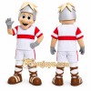 White Roman Soldier Mascot Costume for Sports Events White Roman Soldier Mascot Costume for Sports Events