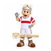 White Roman Soldier Mascot Costume for Sports Events White Roman Soldier Mascot Costume for Sports Events