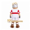 White Roman Soldier Mascot Costume for Sports Events White Roman Soldier Mascot Costume for Sports Events