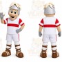 White Roman Soldier Mascot Costume for Sports Events