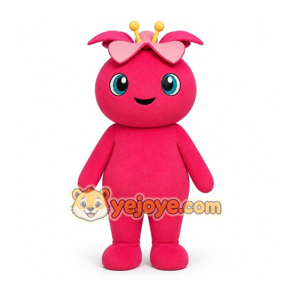 Pink Flower Creature Mascot Costume for Children's Events