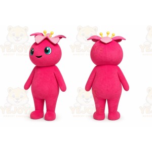 Pink Flower Creature Mascot Costume for Children's Events