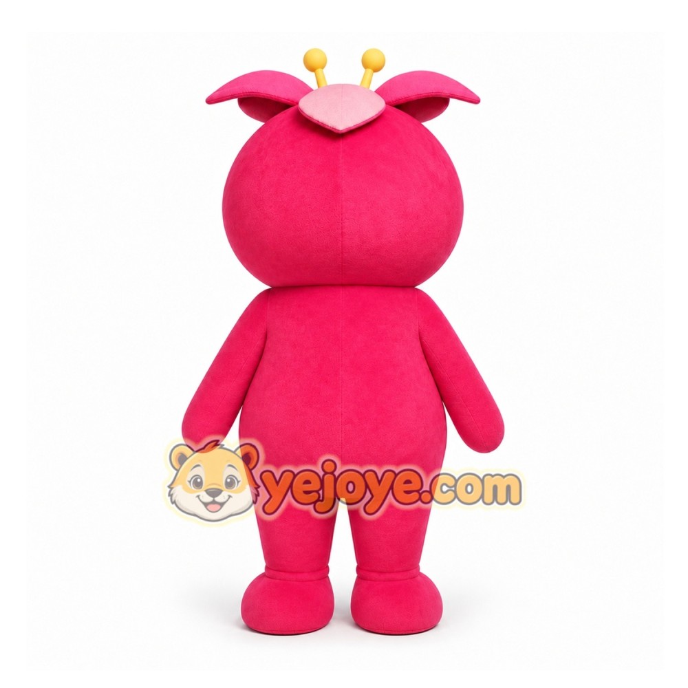 Pink Flower Creature Mascot Costume for Children's Events