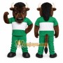 Brown Bull Mascot Costume for Sports Events