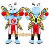 Blue Butterfly Mascot Costume for Sports Events Blue Butterfly Mascot Costume for Sports Events