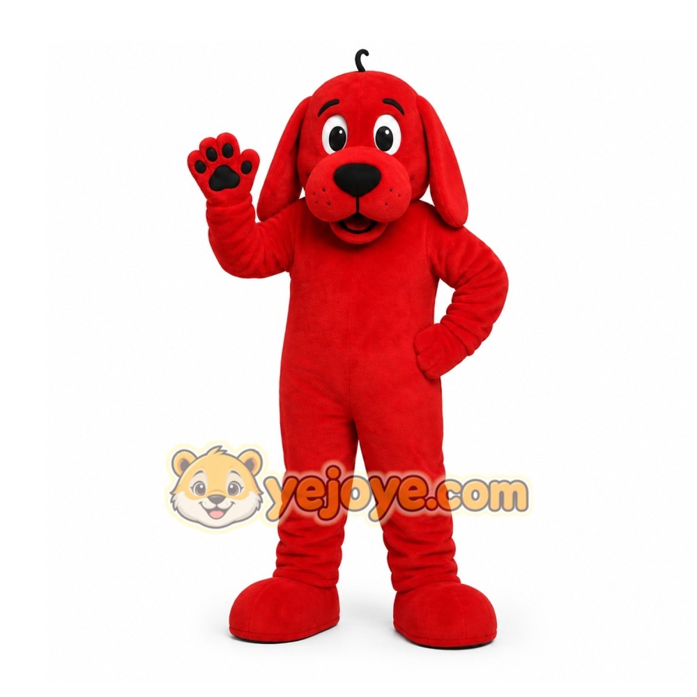 Red Dog Mascot Costume for Children's Events Red Dog Mascot Costume for Children's Events