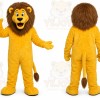 Yellow Lion Mascot Costume for Children's Events