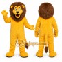 Yellow Lion Mascot Costume for Children's Events