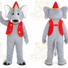 Gray Elephant Mascot Costume for Children's Events