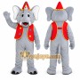 Gray Elephant Mascot Costume for Children's Events
