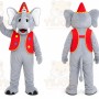 Gray Elephant Mascot Costume for Children's Events