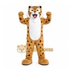 Tan Leopard Mascot Costume for Sports Events