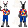 Gray Donkey Mascot Costume for Events and Promotions