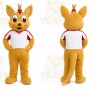 Tan Kangaroo Mascot Costume for Sports Events