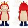 Red Cartoon Warrior Mascot Costume for Events and Promotions