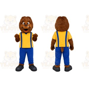 Brown Lion Mascot Costume for Sports Events