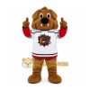 Brown Bulldog Mascot Costume for Sports Events