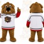 Brown Bulldog Mascot Costume for Sports Events
