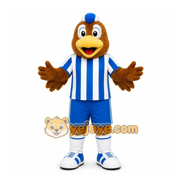 Brown Bird Mascot Costume for Sports Events