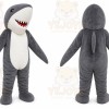 Gray Shark Mascot Costume for Events and Promotions