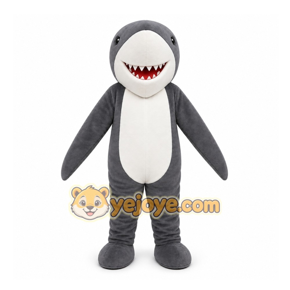 Gray Shark Mascot Costume for Events and Promotions Gray Shark Mascot Costume for Events and Promotions