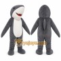 Gray Shark Mascot Costume for Events and Promotions