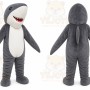 Gray Shark Mascot Costume for Events and Promotions