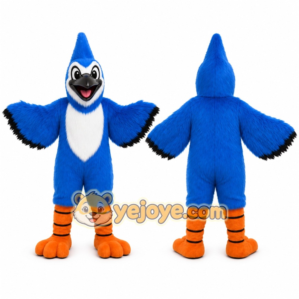 Blue Blue Jay Mascot Costume for Events and Promotions Blue Blue Jay Mascot Costume for Events and Promotions