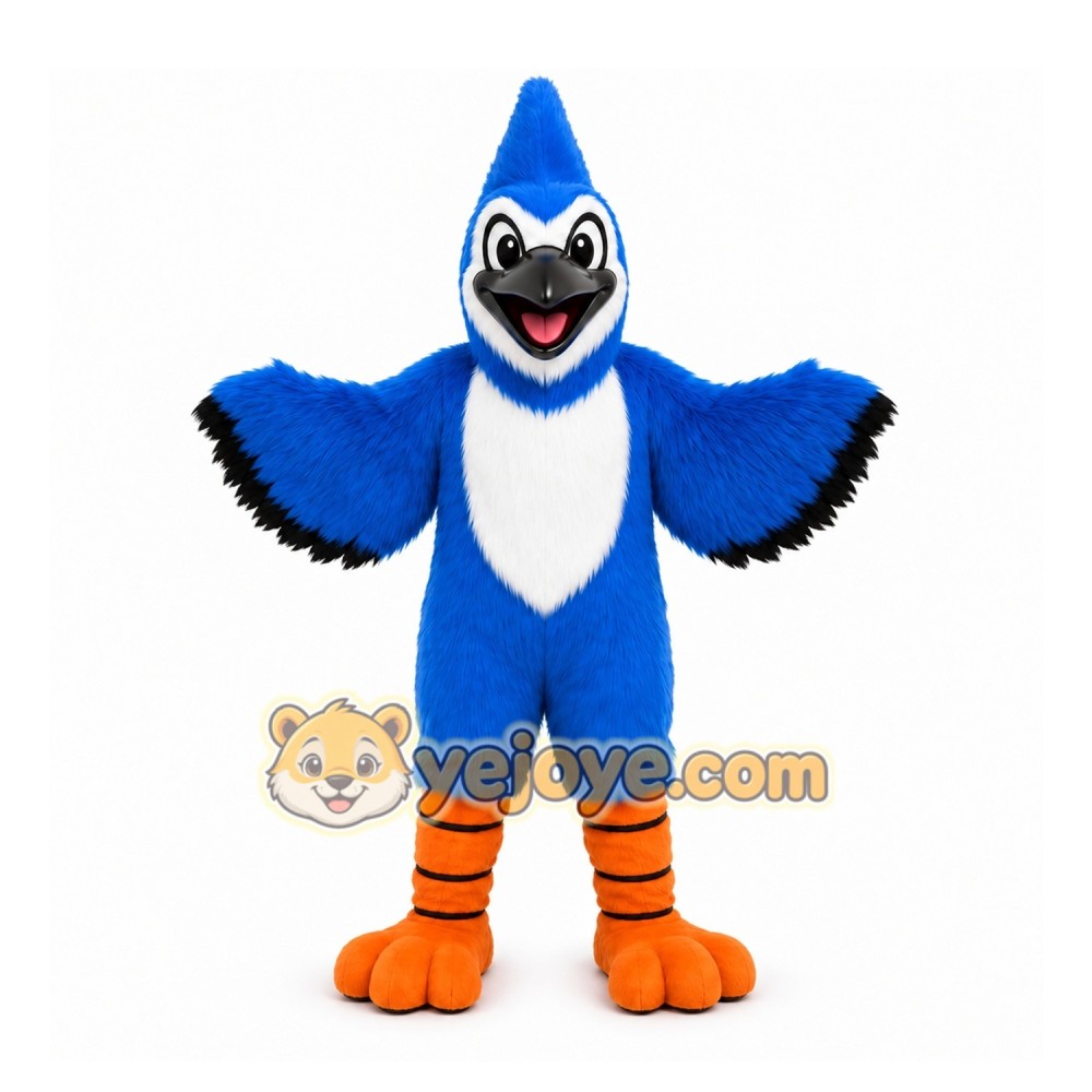 Blue Blue Jay Mascot Costume for Events and Promotions Blue Blue Jay Mascot Costume for Events and Promotions