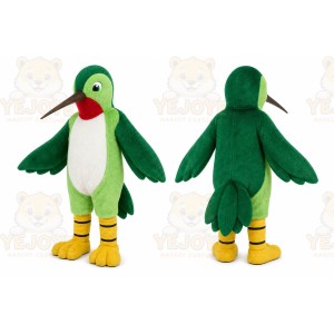 Green Hummingbird Mascot Costume for Events and Promotions