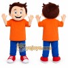 Orange Boy Mascot Costume for Children's Events Orange Boy Mascot Costume for Children's Events
