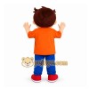 Orange Boy Mascot Costume for Children's Events Orange Boy Mascot Costume for Children's Events