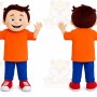 Orange Boy Mascot Costume for Children's Events