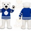 White Polar Bear Mascot Costume for Sports Events
