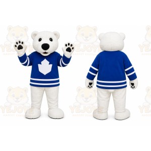 White Polar Bear Mascot Costume for Sports Events