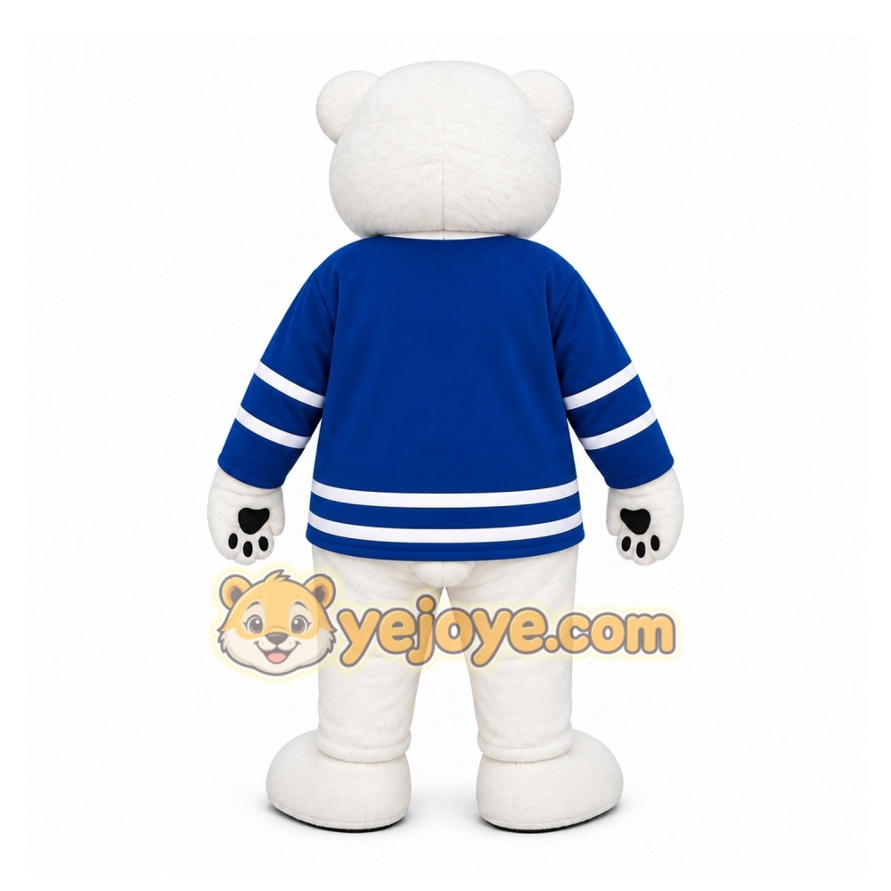 White Polar Bear Mascot Costume for Sports Events White Polar Bear Mascot Costume for Sports Events