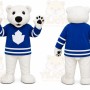 White Polar Bear Mascot Costume for Sports Events