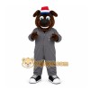 Gray Dog Mascot Costume for Holiday Events