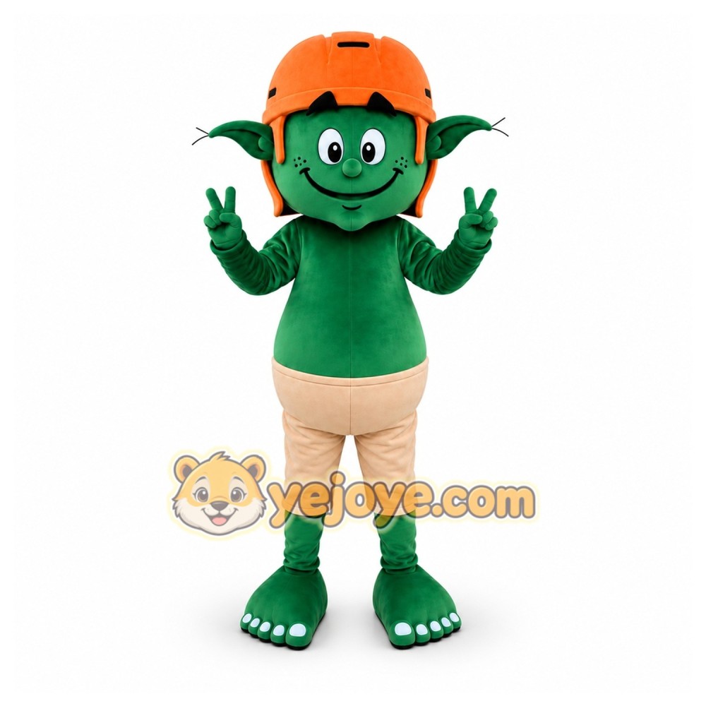 Green Goblin Mascot Costume for Sports Events