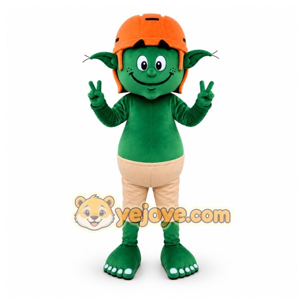 Green Goblin Mascot Costume for Sports Events